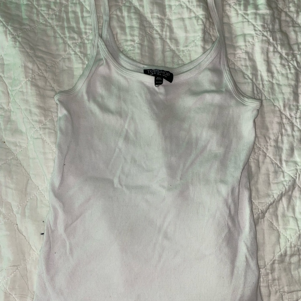 Top shop mid length cami ribbed tank top